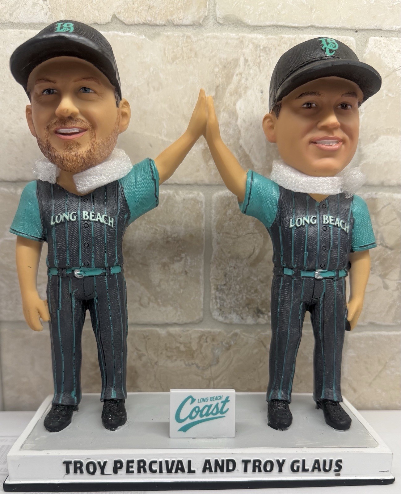 Long Beach Coast Bobblehead Troy Percival Troy Glaus Former Angels Baseball NEW Long Beach Coast Bobblehead Troy Percival Troy Glaus Former Angels Baseball NEW