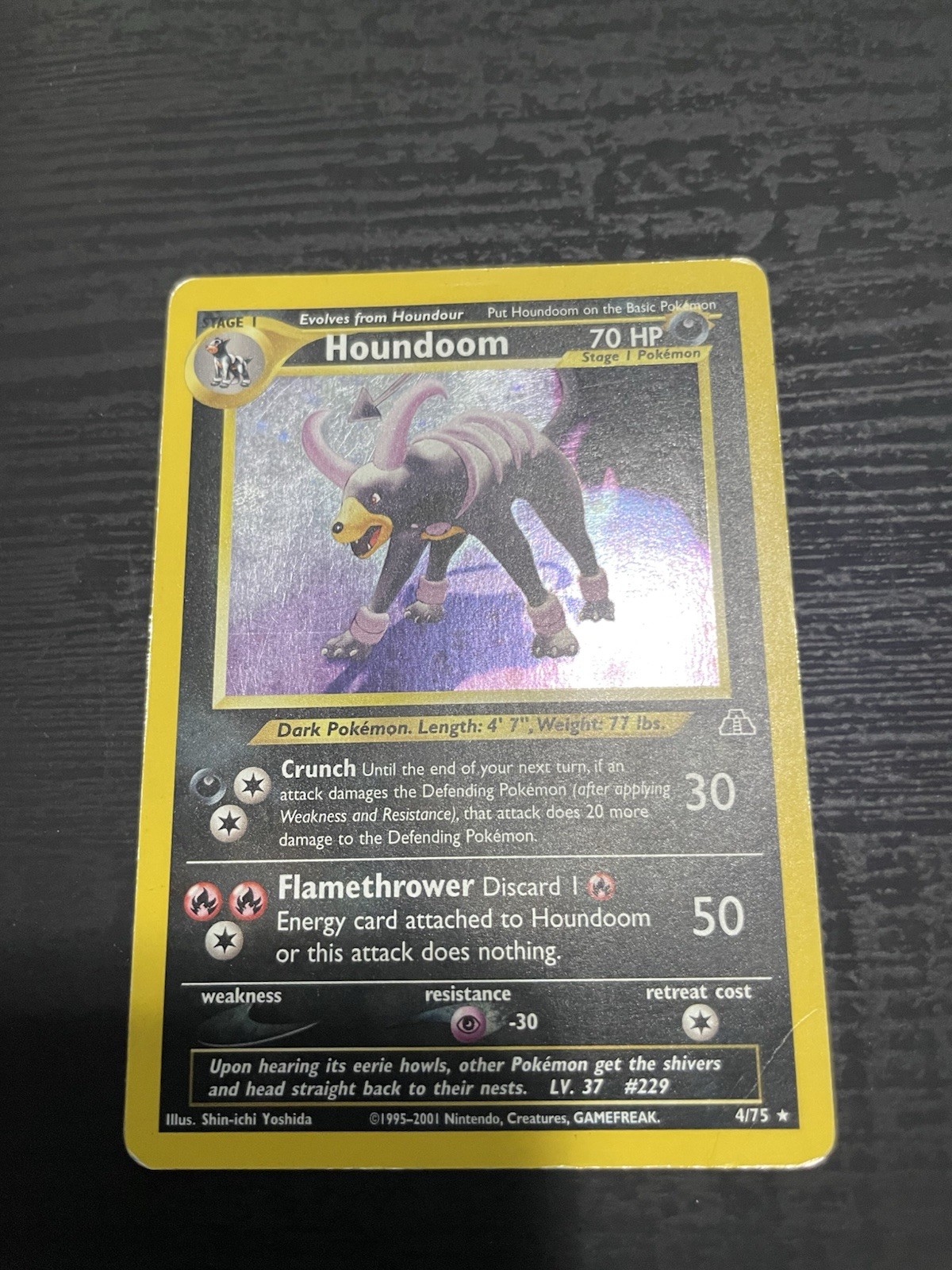Houndoom Neo Discovery Holo Card 4/75 MP-HP Please see Photos Houndoom Neo Discovery Holo Card 4/75 MP-HP Please see Photos