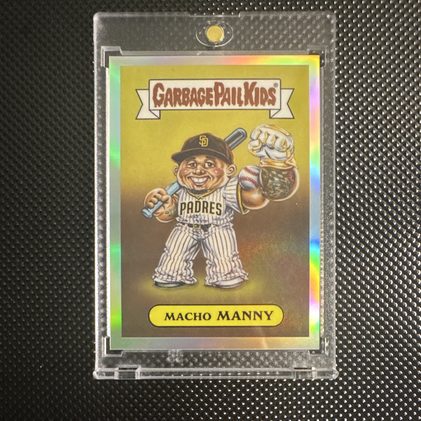 Topps 2026 Garbage Pail Kids Chrome Macho Manny GPK-28 Manny Machado Chrome Topps 2026 Garbage Pail Kids Chrome Macho Manny GPK-28 Manny Machado Chrome