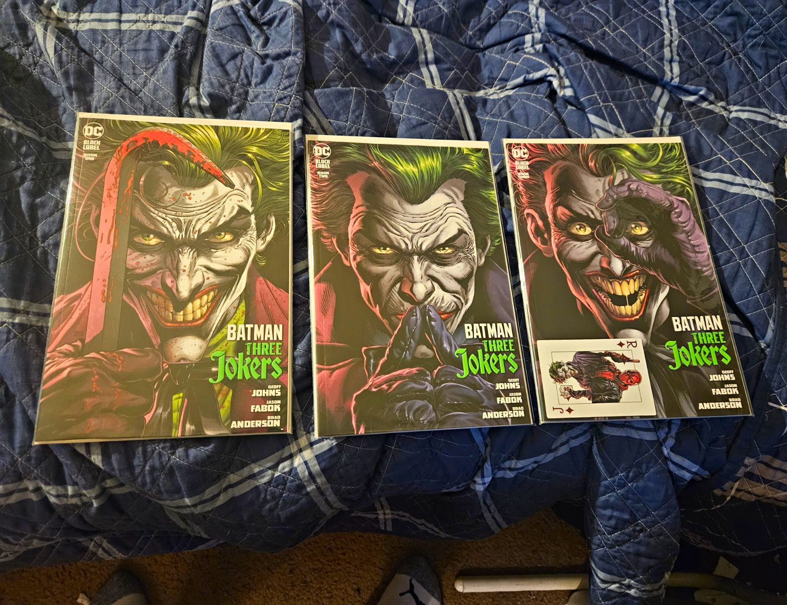 DC Comics Batman: Three Jokers Comic Book Lot Geoff Johns Fabok Variant Covers
