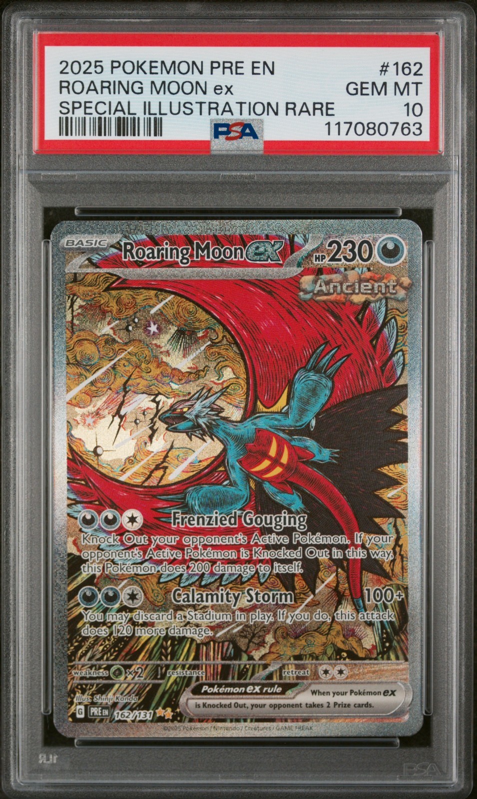 Pokemon Roaring Moon ex 162/131 PSA 10 Prismatic Evolutions Shinji Kanda