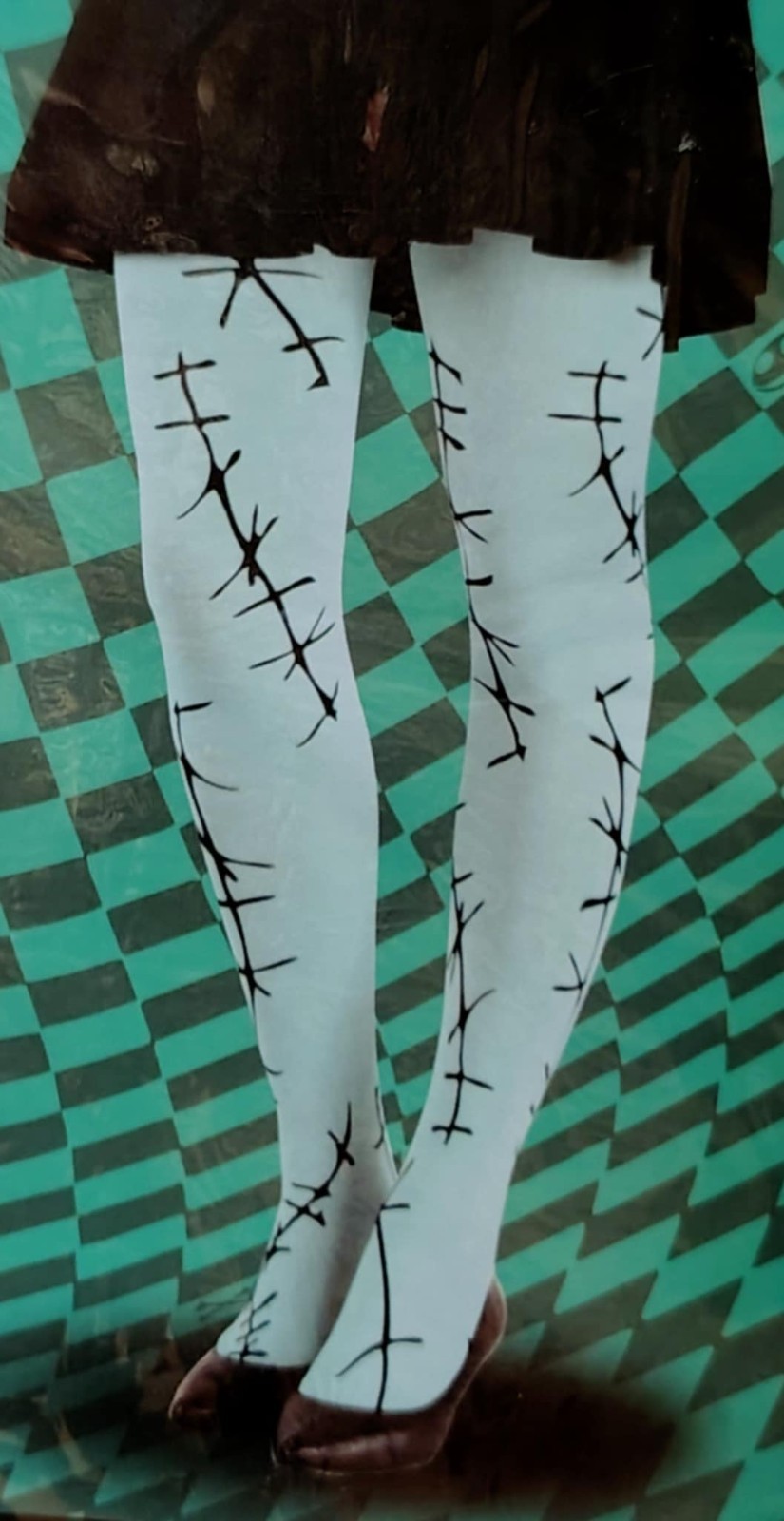 The Nightmare Before Christmas Sally Tights Women Medium Large Halloween Costume