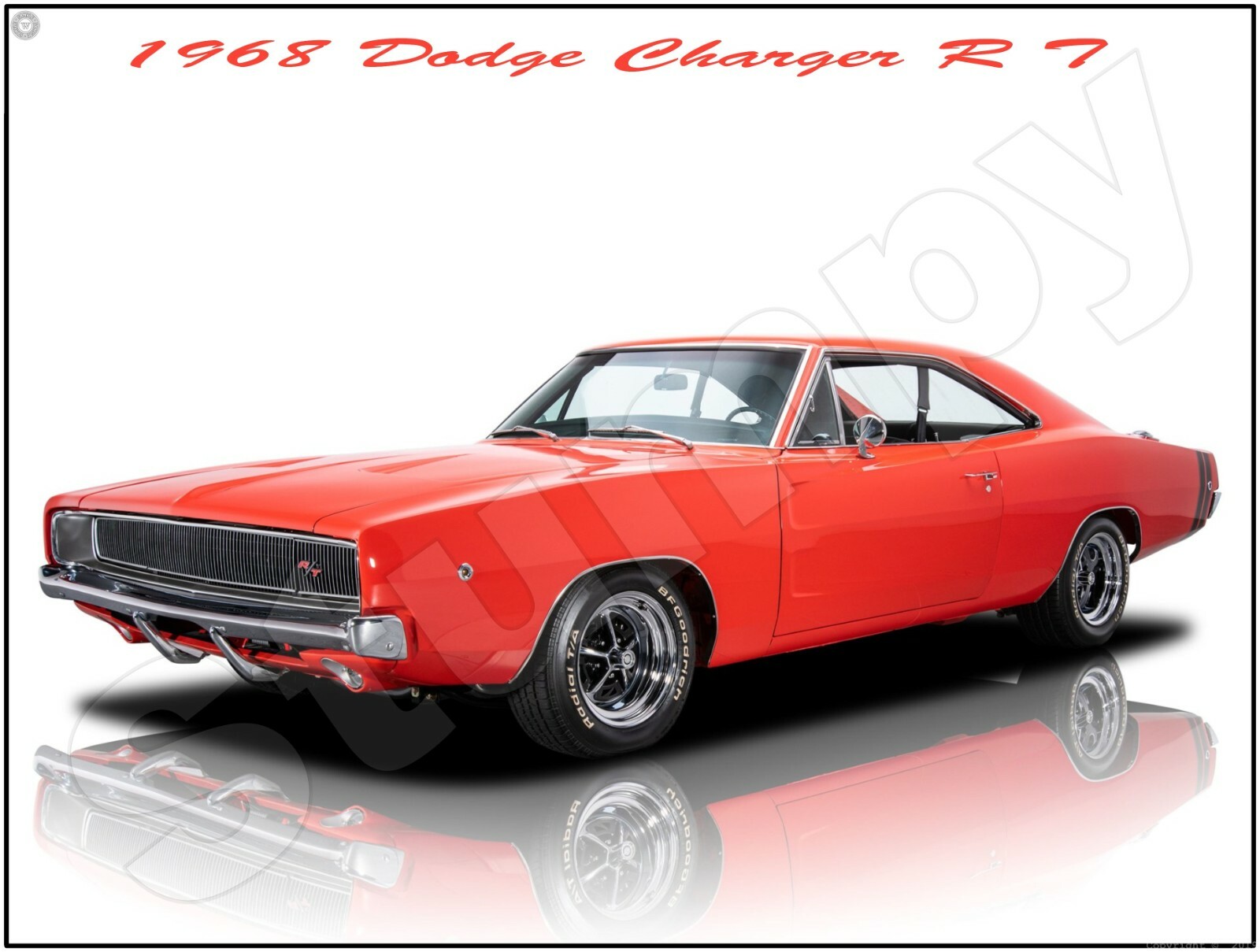 1968 Dodge Charger RT Metal Sign 9 1968 Dodge Charger RT Metal Sign 9
