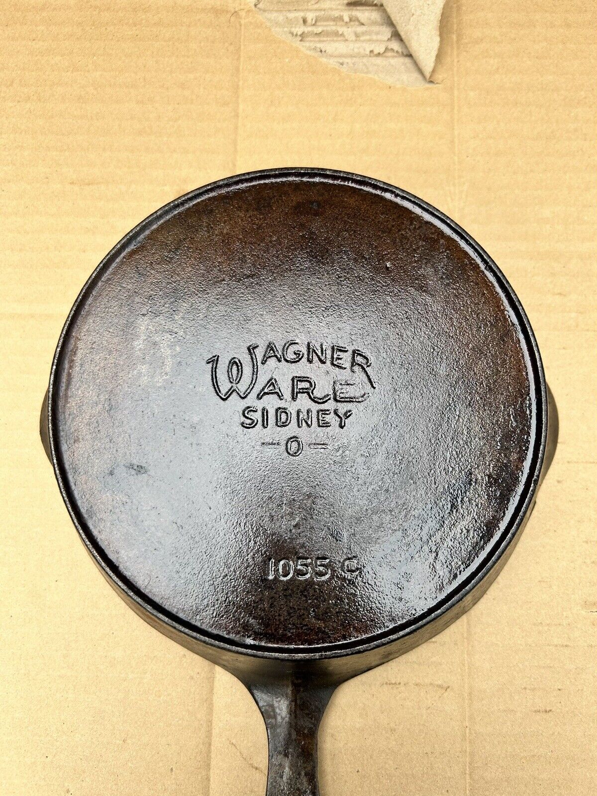 Vintage Wagner Ware Sidney -O- 1055C Cast Iron Skillet 8 Inches