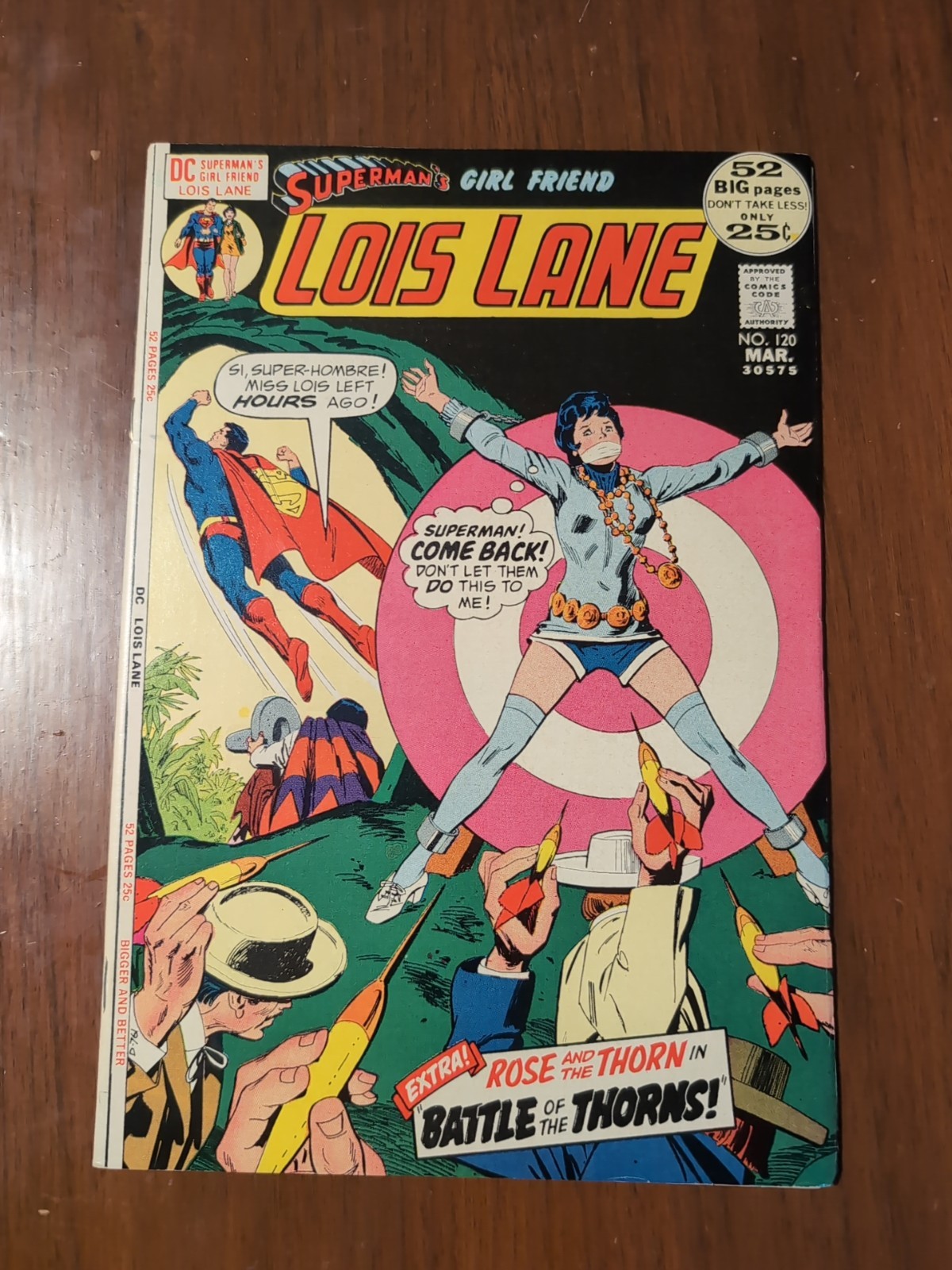 Superman\'s Girl Friend, Lois Lane #120 (DC 1972) Bondage Cover High Grade Superman\'s Girl Friend, Lois Lane #120 (DC 1972) Bondage Cover High Grade