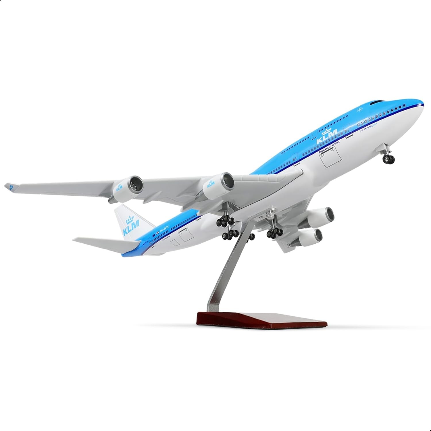 KLM Royal Dutch Airlines Boeing 747-400 PH-BFS Desk Top Model 1/160 AZ Airplane