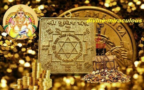 Energized Kuber Temple Sacred Orgone Relic Yantra Massive Wealth