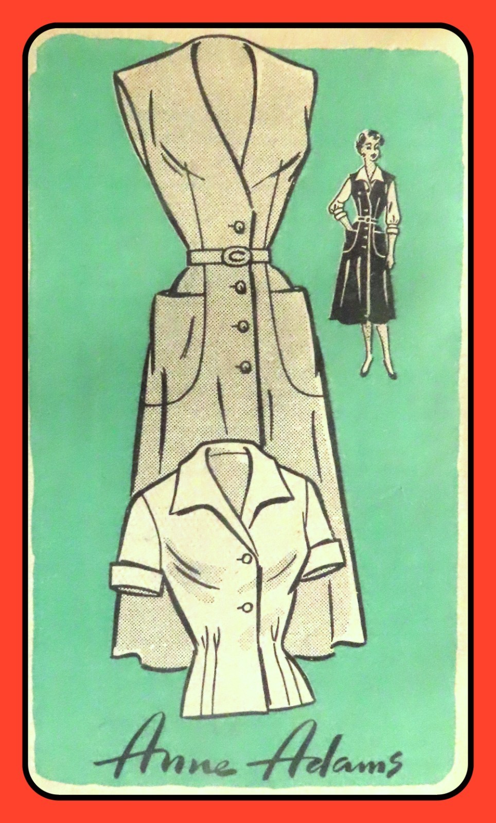 Misses JUMPER Pattern Vintage Anne Adams Mail Order 4780 Size 18 FF