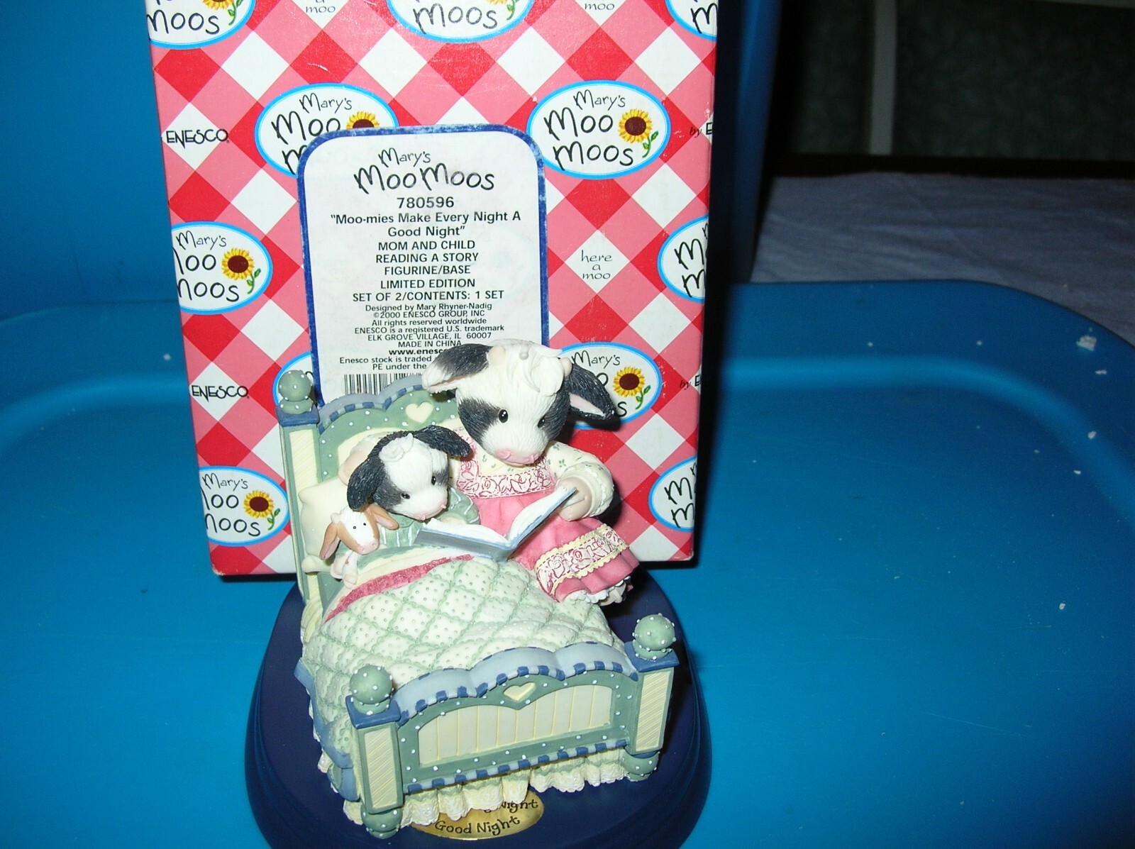 VINTAGE Enesco Mary\'s Moo Moos, MOOMIES MAKE EVERY NIGHT L/E 20% OFF  RARE