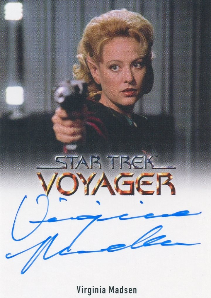 VL VHTF Star Trek Voyager A&I Autograph of Virginia Madsen as Kellin FB FFF