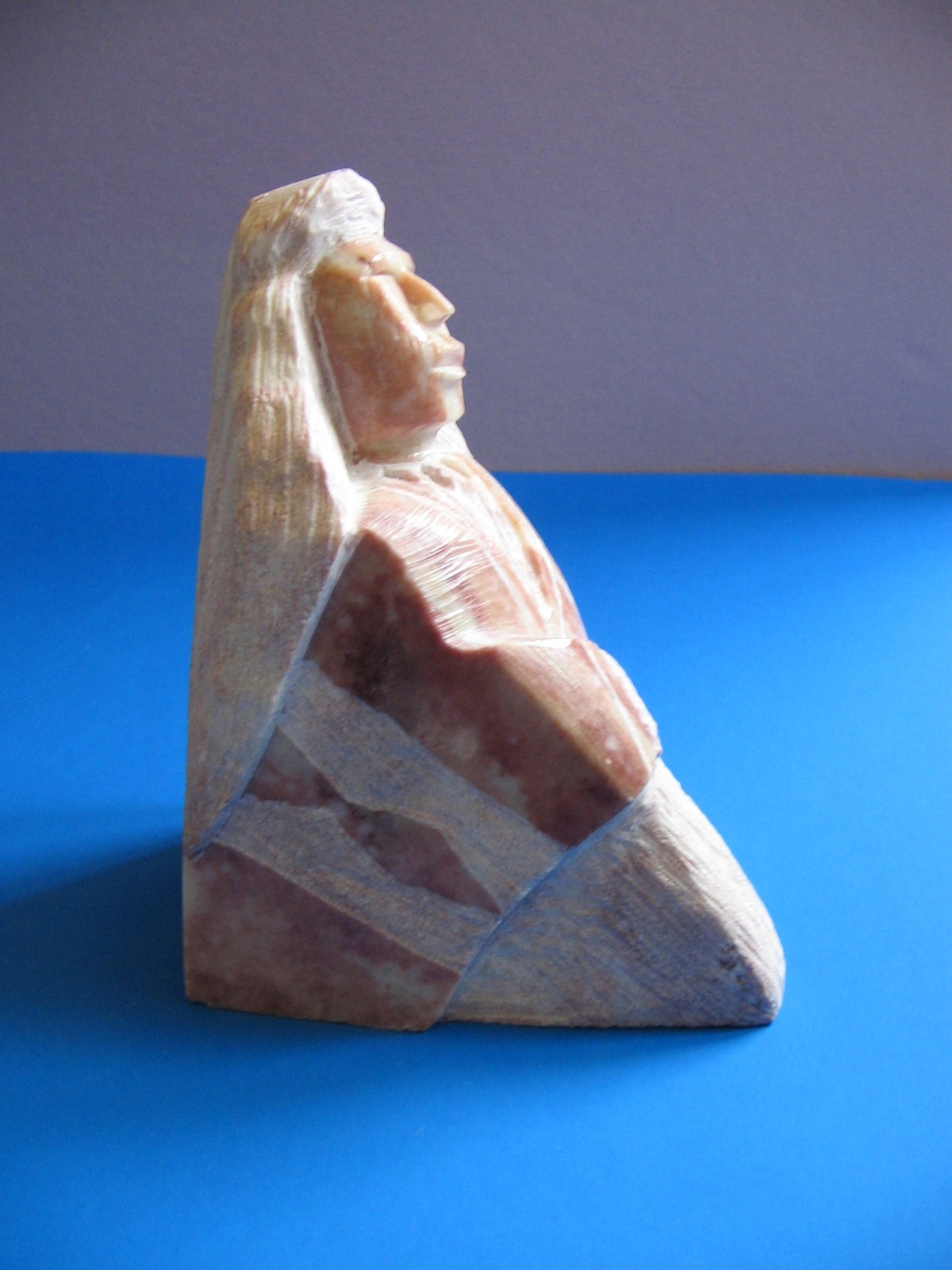 Authentic Hand-Carved Navajo Alabaster Sculpture by Susie Joe – Signed \