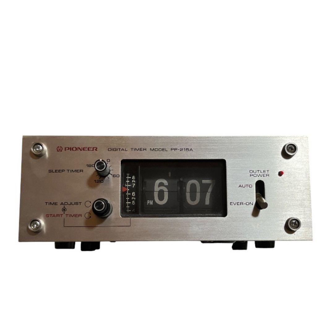 Pioneer PP 215A Digital Timer Alarm Flip Clock Vintage Audio Equipment