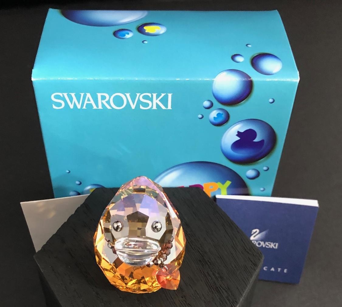 SWAROVSKI LOVLOTS 2010 HAPPY DUCKS HAPPY CHLOE, #1041293,  RETIRED, COA AND NIB