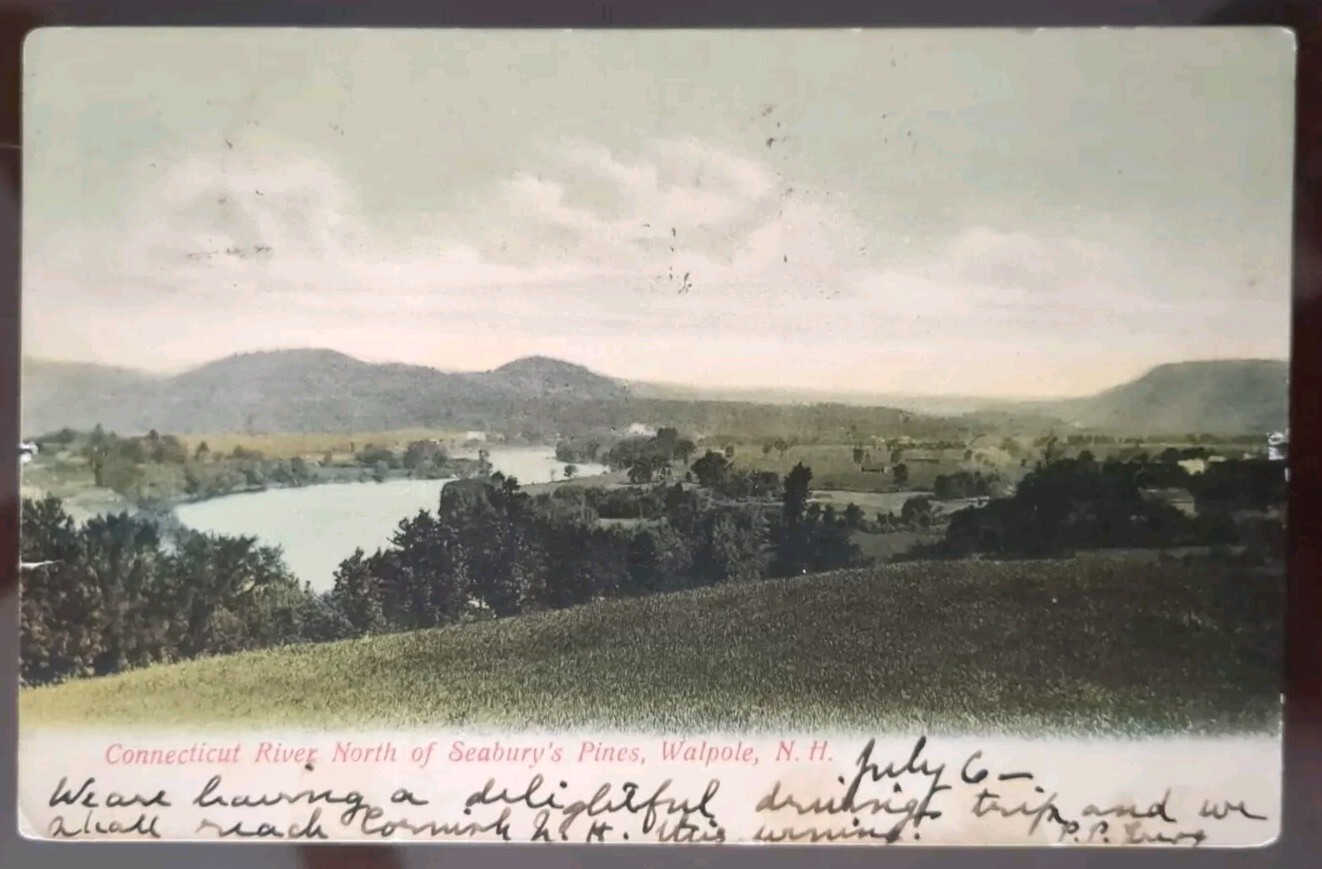 Connecticut River North of Seabury\'s Pines, Walpole, NH - 1906, Rough Edges Connecticut River North of Seabury\'s Pines, Walpole, NH - 1906, Rough Edges