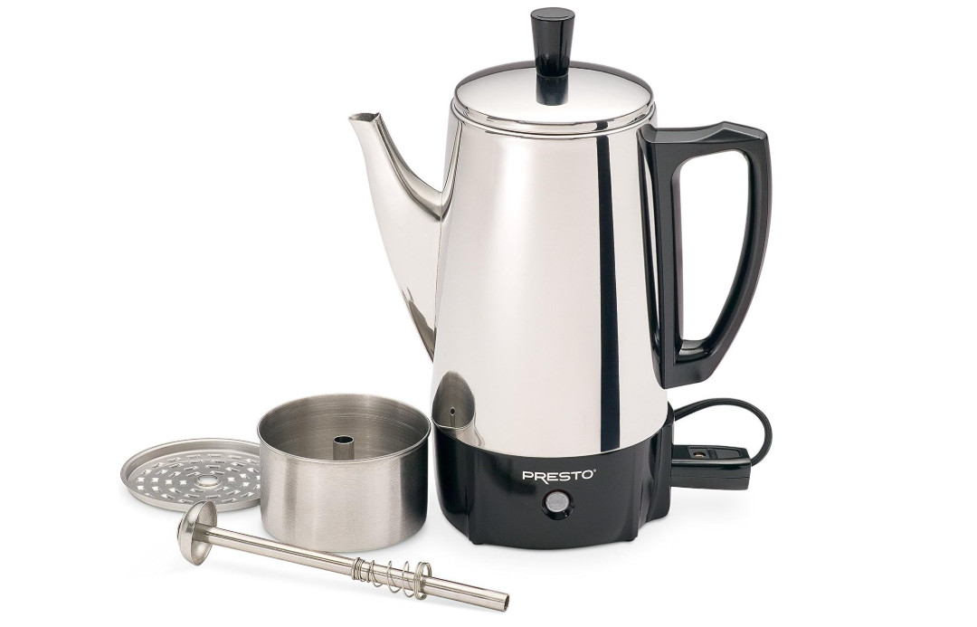 Presto 02822 Stainless Steel 6-Cup Electric Coffee Percolator NEW