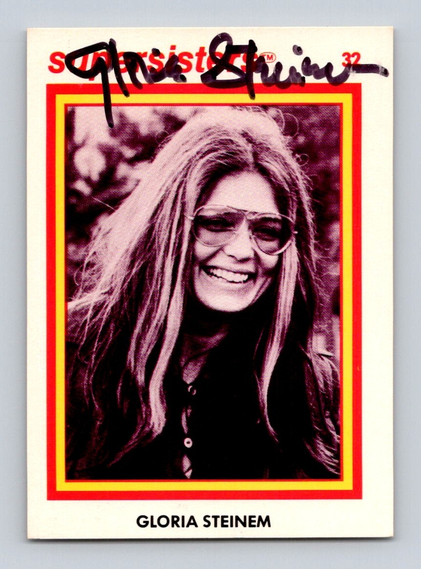 Gloria Steinem Authentic Autographed Signed 1979 Supersisters RC Rookie Card