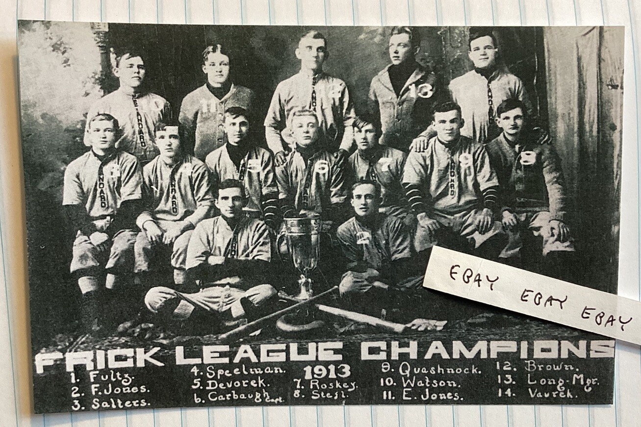 1913 FRICK BASEBALL LEAGUE CHAMPION STANDARD PA COAL MINE COKE OVEN NEW POSTCARD 1913 FRICK BASEBALL LEAGUE CHAMPION STANDARD PA COAL MINE COKE OVEN NEW POSTCARD