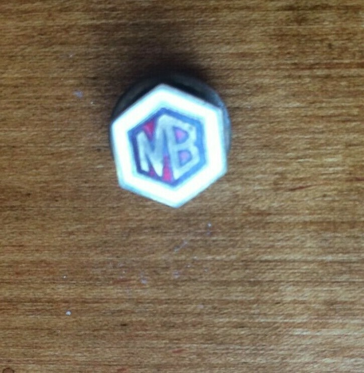 Vintage MB logo lapel tie pin Advertising MG MGB? Auto?