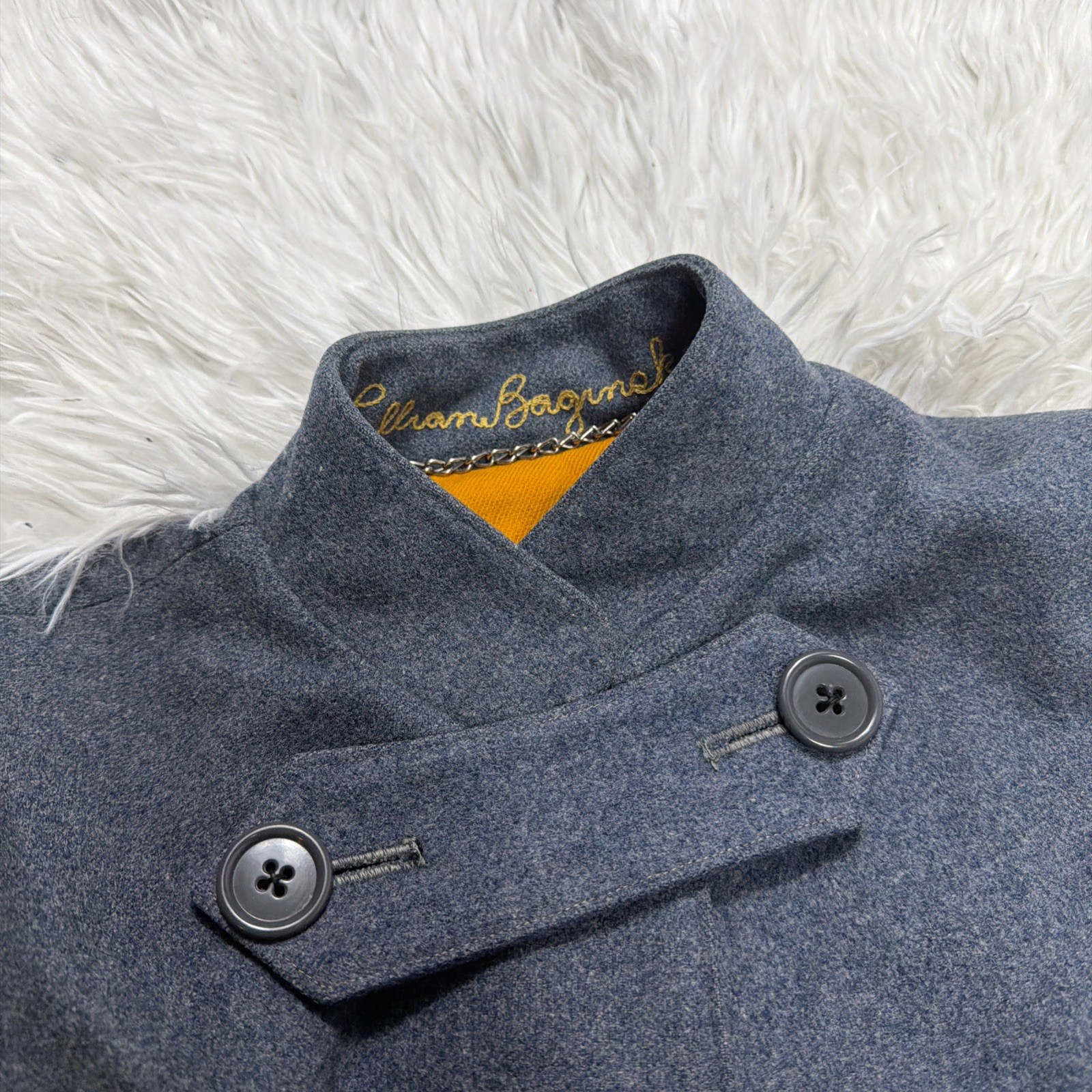 Vtg WW2 1940s WWIl Bruck\'s Nurses US Navy Blue Gray Wool Cape Coat Cloak Rare