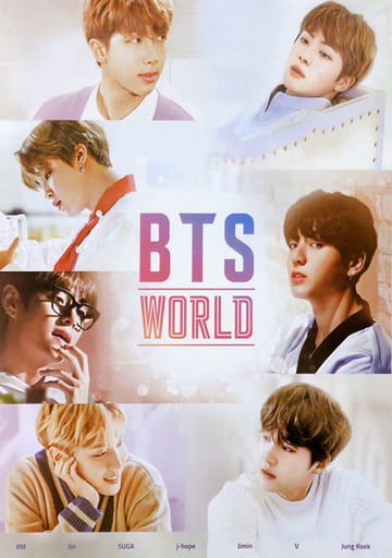BTS WORLD ORIGINAL SOUNDTRACK Poster BTS Japan Used Japan