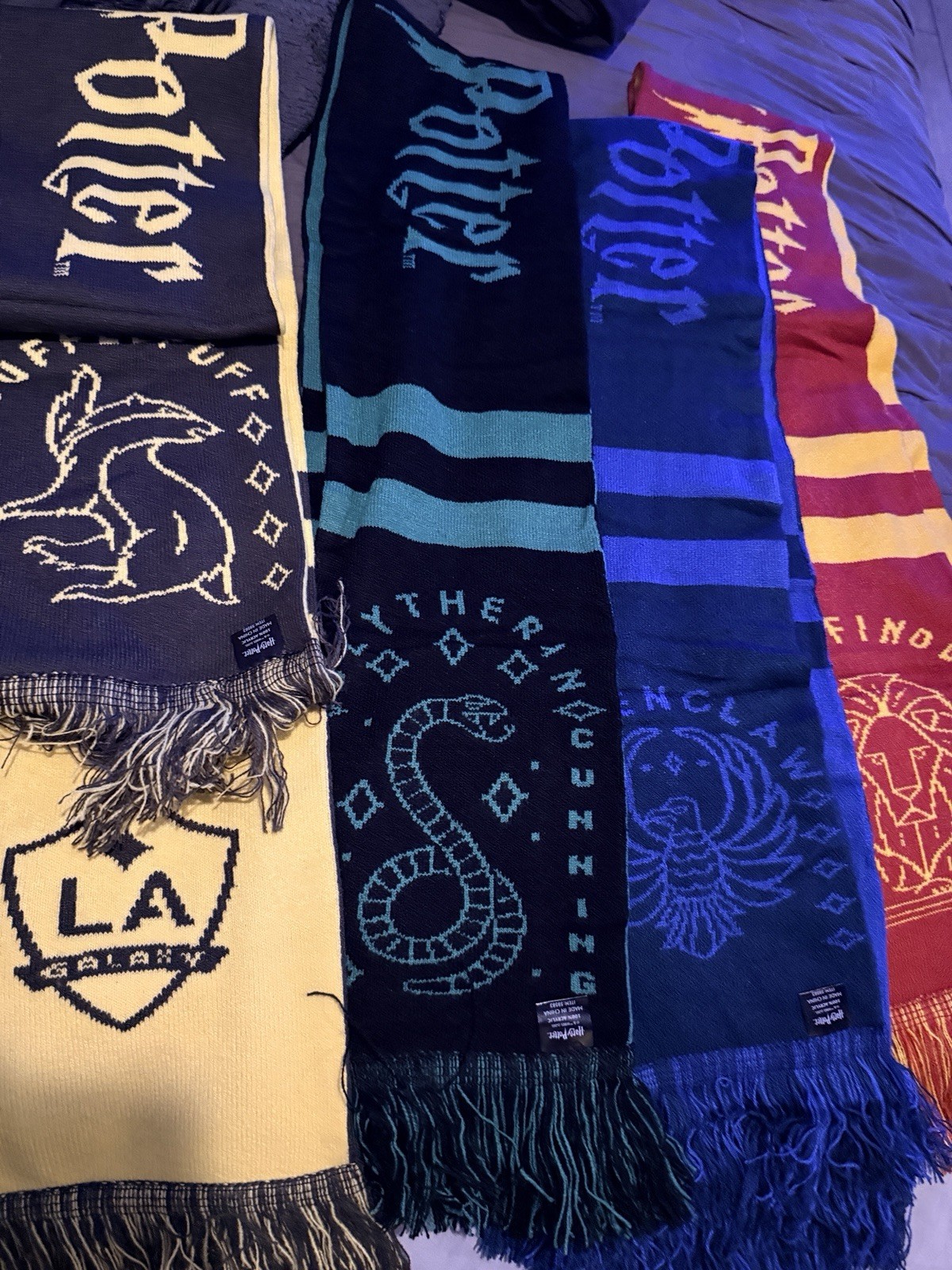 LA Galaxy Harry Potter House Scarf 4 pcs LA Galaxy Harry Potter House Scarf 4 pcs