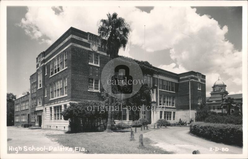 Palatka, Florida FL High School Cline 2-D-80 Original Vintage Real Photo RPPC Palatka, Florida FL High School Cline 2-D-80 Original Vintage Real Photo RPPC
