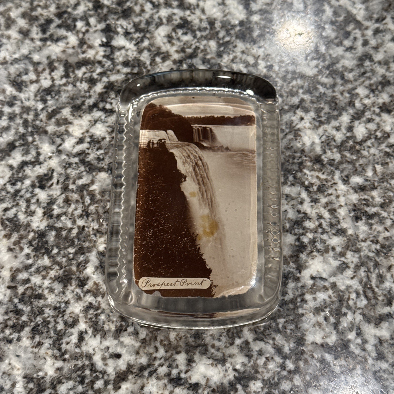 Prospect Point, Niagara Falls Glass & Photograph Paperweight 4\