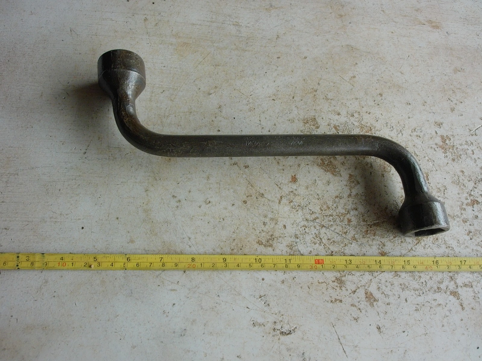 Antique farm Implement Lug Wrench Tool England Britool RARE Lot 26-22-A12