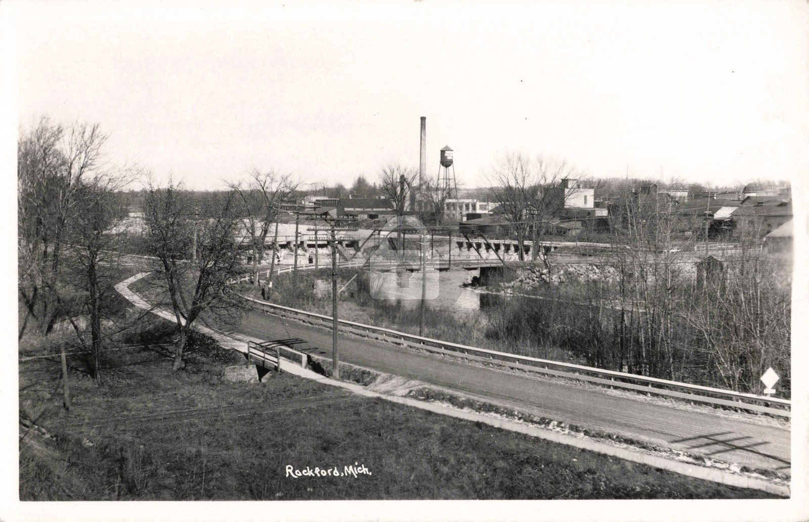 Bird's-Eye View Rockford MI Michigan #3 RPPC Photo Postcard COPY Bird's-Eye View Rockford MI Michigan #3 RPPC Photo Postcard COPY