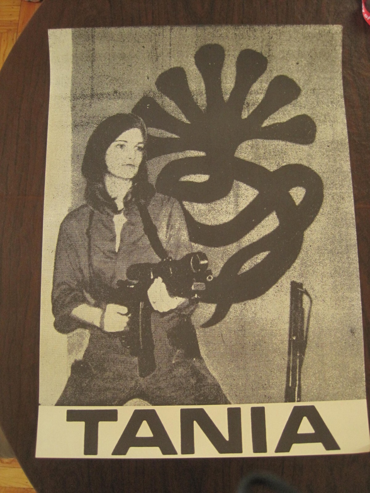 Vintage Original 1974 Patty Hearst Tania Poster SLA Symbionese Liberation Army