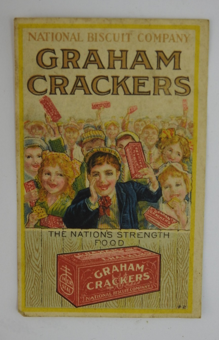 Vintage National Biscuit Company Graham Crackers Advertising Trade Crd Victorian