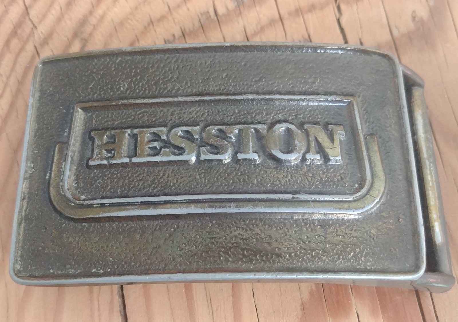 Genuine 1974 Hesston Belt Buckle - Authentic Employee Owned Genuine 1974 Hesston Belt Buckle - Authentic Employee Owned