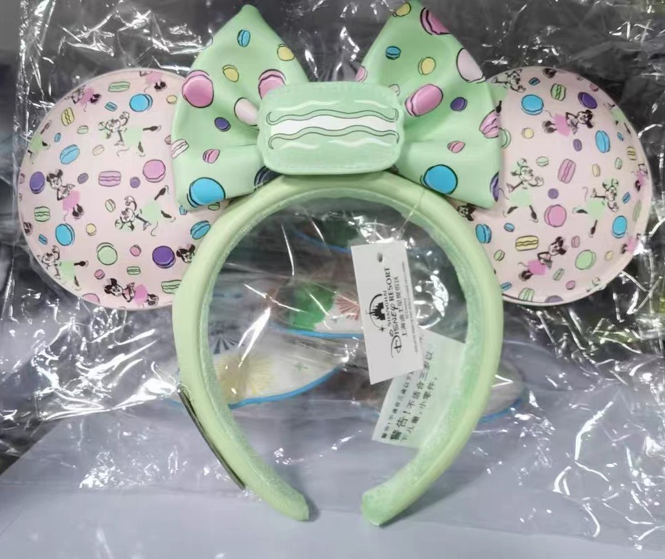Loungefly Disney.Parks Paris City Pastel Macaroon Minnie Mouse Ears Headband