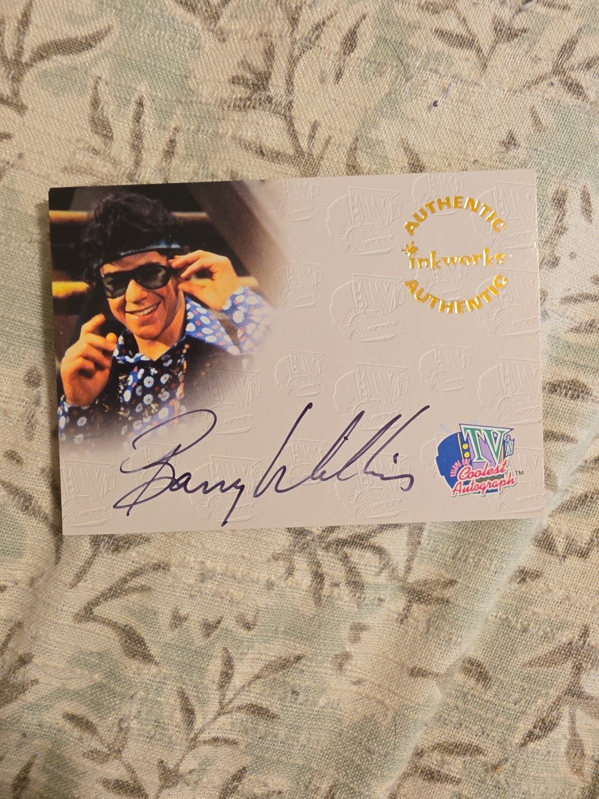  1998 Inkworks TV\'s Coolest Classics Barry Williams Greg Brady Auto #A6 