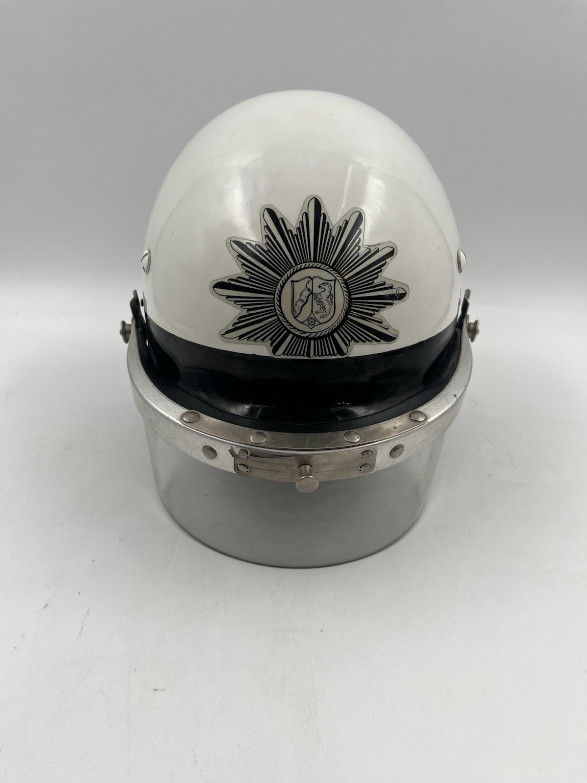 Vintage 1960/70\'s West German Riot Police Helmet with Visor Original