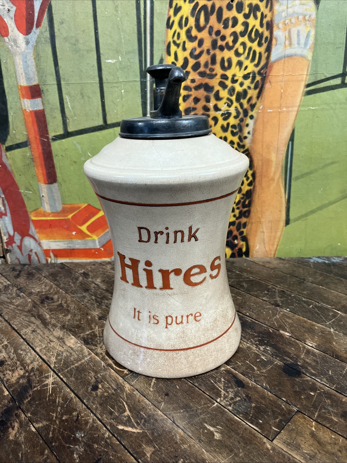 ANTIQUE C. 1900 HIRES ROOT BEER PORCELAIN SODA DISPENSER SIGN COKE 7UP PEPSI DP ANTIQUE C. 1900 HIRES ROOT BEER PORCELAIN SODA DISPENSER SIGN COKE 7UP PEPSI DP