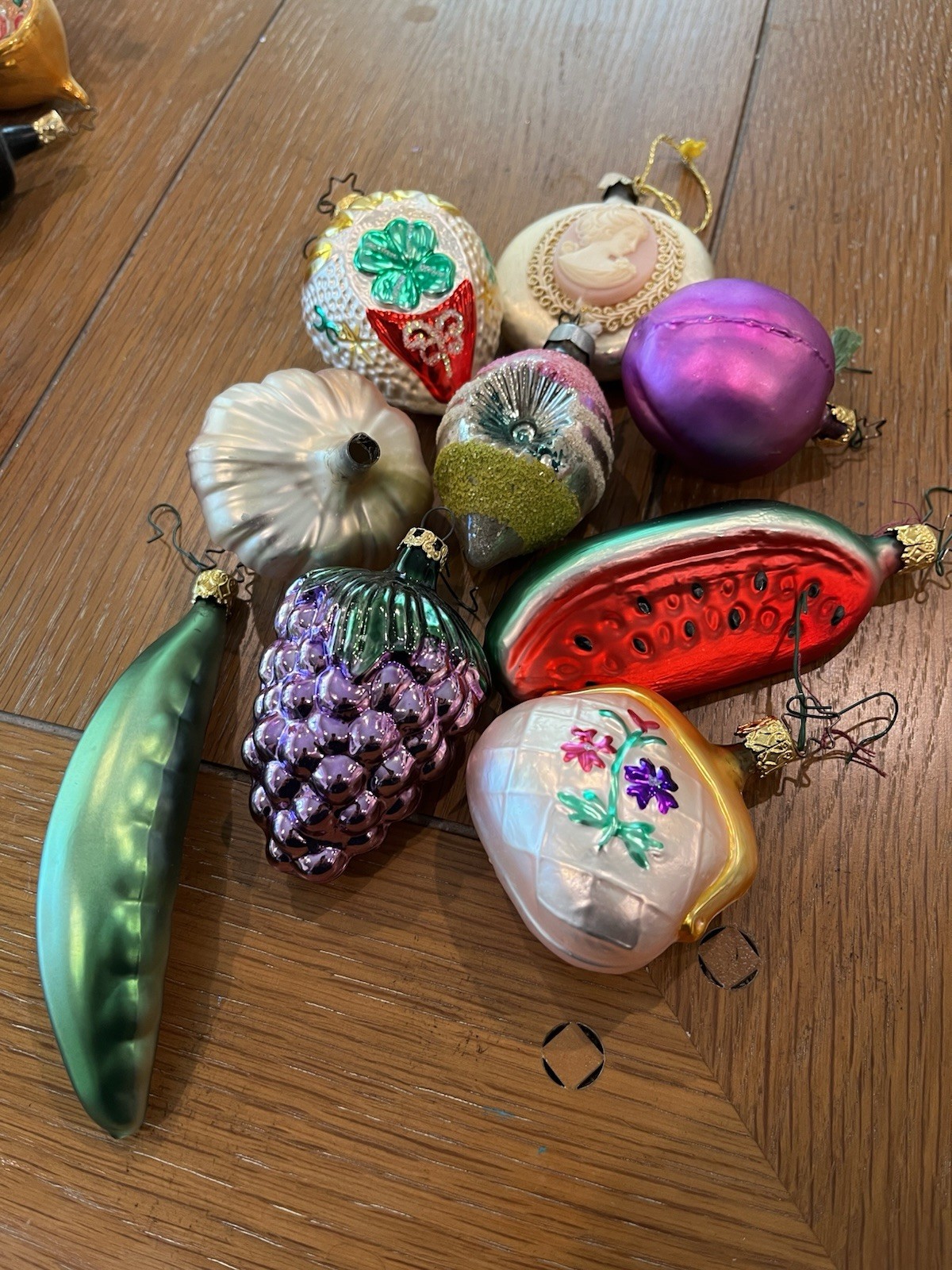 mixed lot of vintage glass christmas ornaments mixed lot of vintage glass christmas ornaments