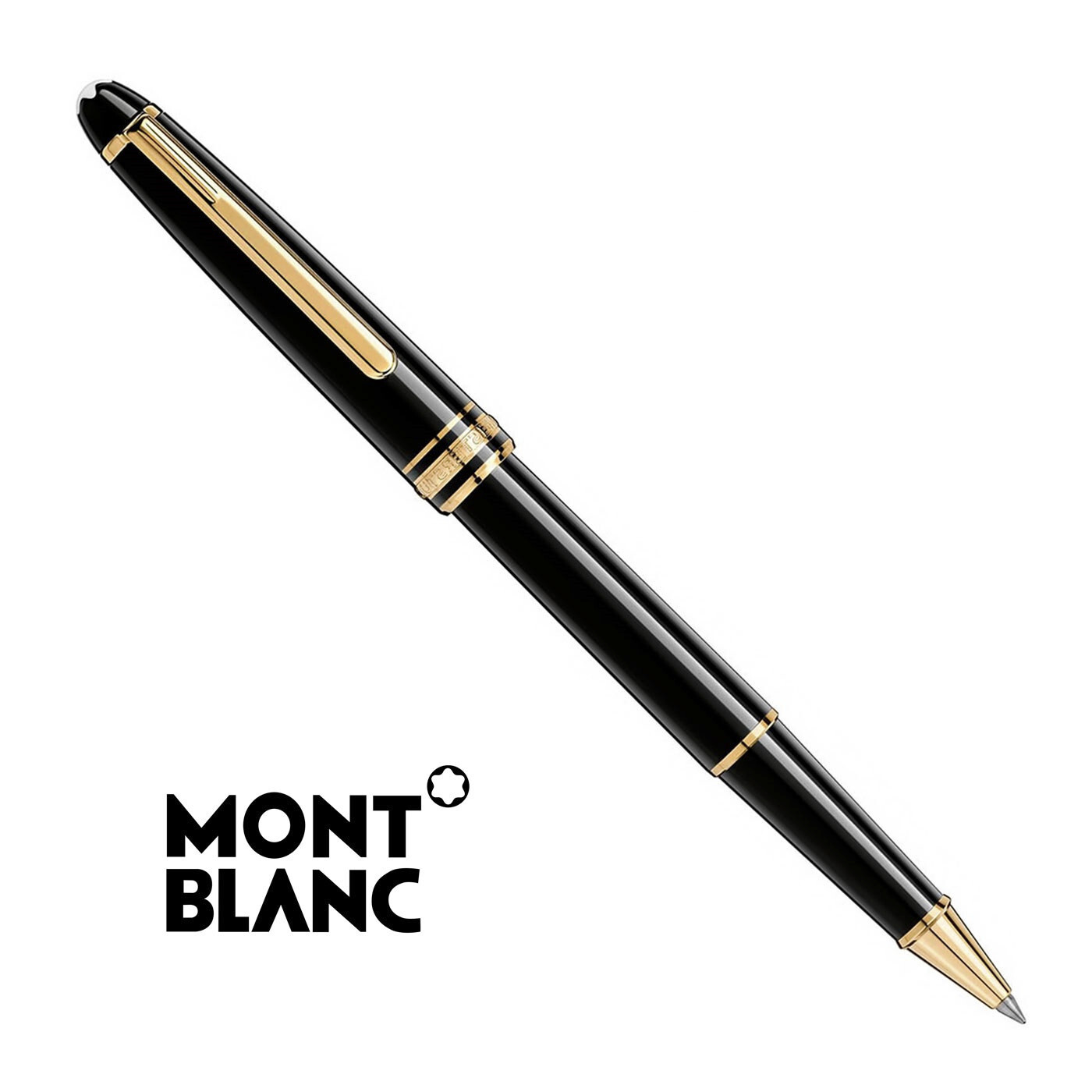 New Authentic Montblanc  Gold  Rollerball Black New Choicest Deals.
