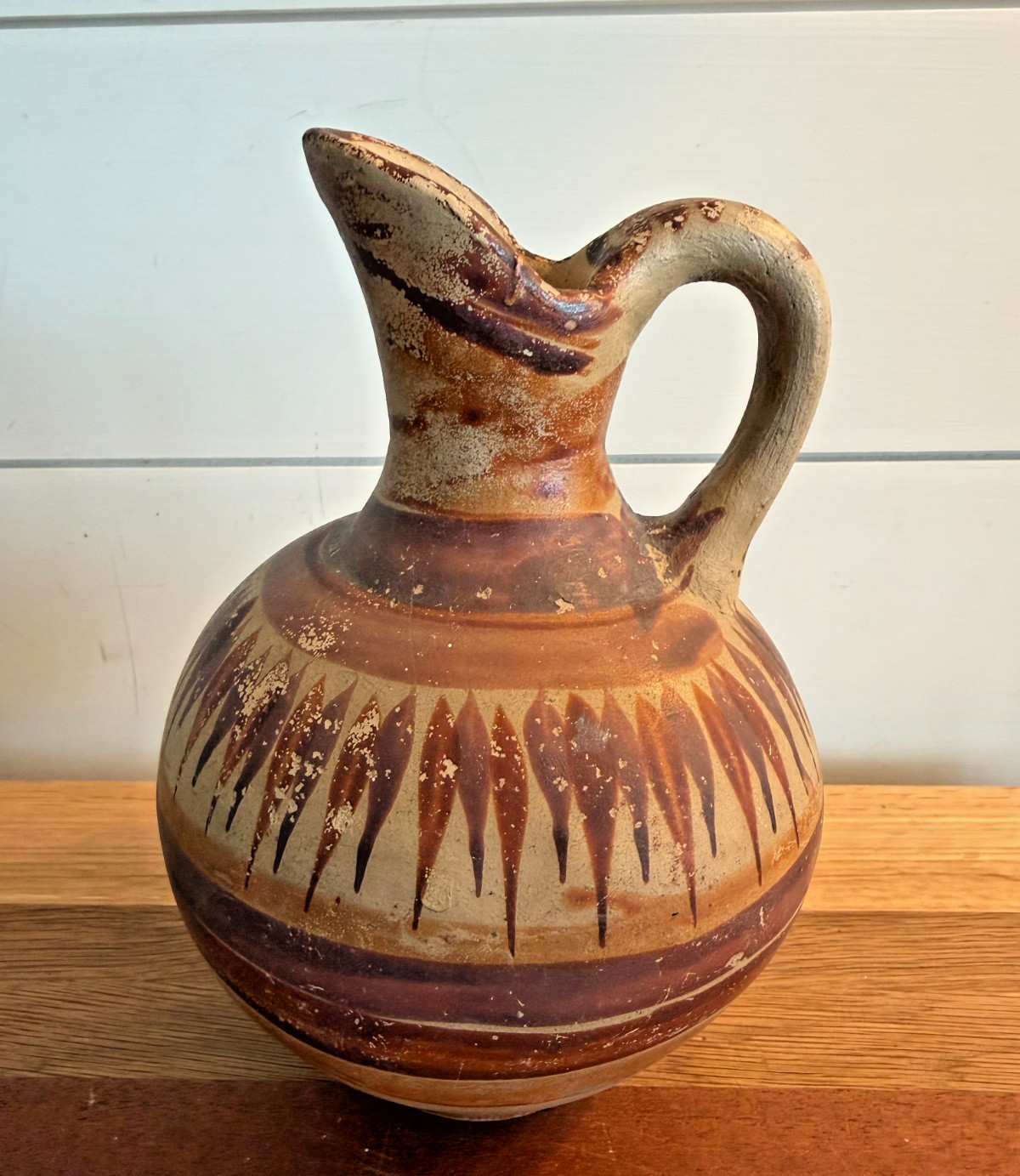 Vintage Mexican Pottery Vase Jug Earthtones Vintage Mexican Pottery Vase Jug Earthtones