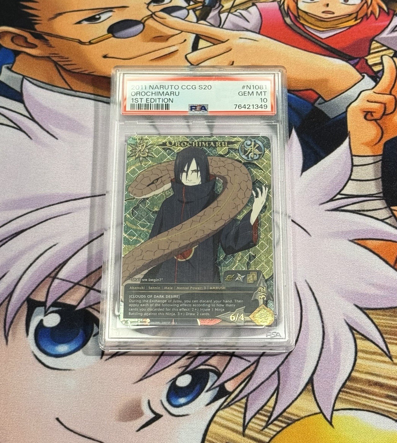 2011 Naruto CCG Orochimaru 1st Ed S20: Tales of the Gallant Sage PSA GEM MT 10