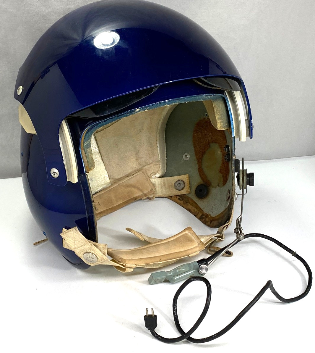 Vintage SIERRA 1973 USAF HGU-26/P Flight Helmet Large Pilot Dual Visor xtra viso