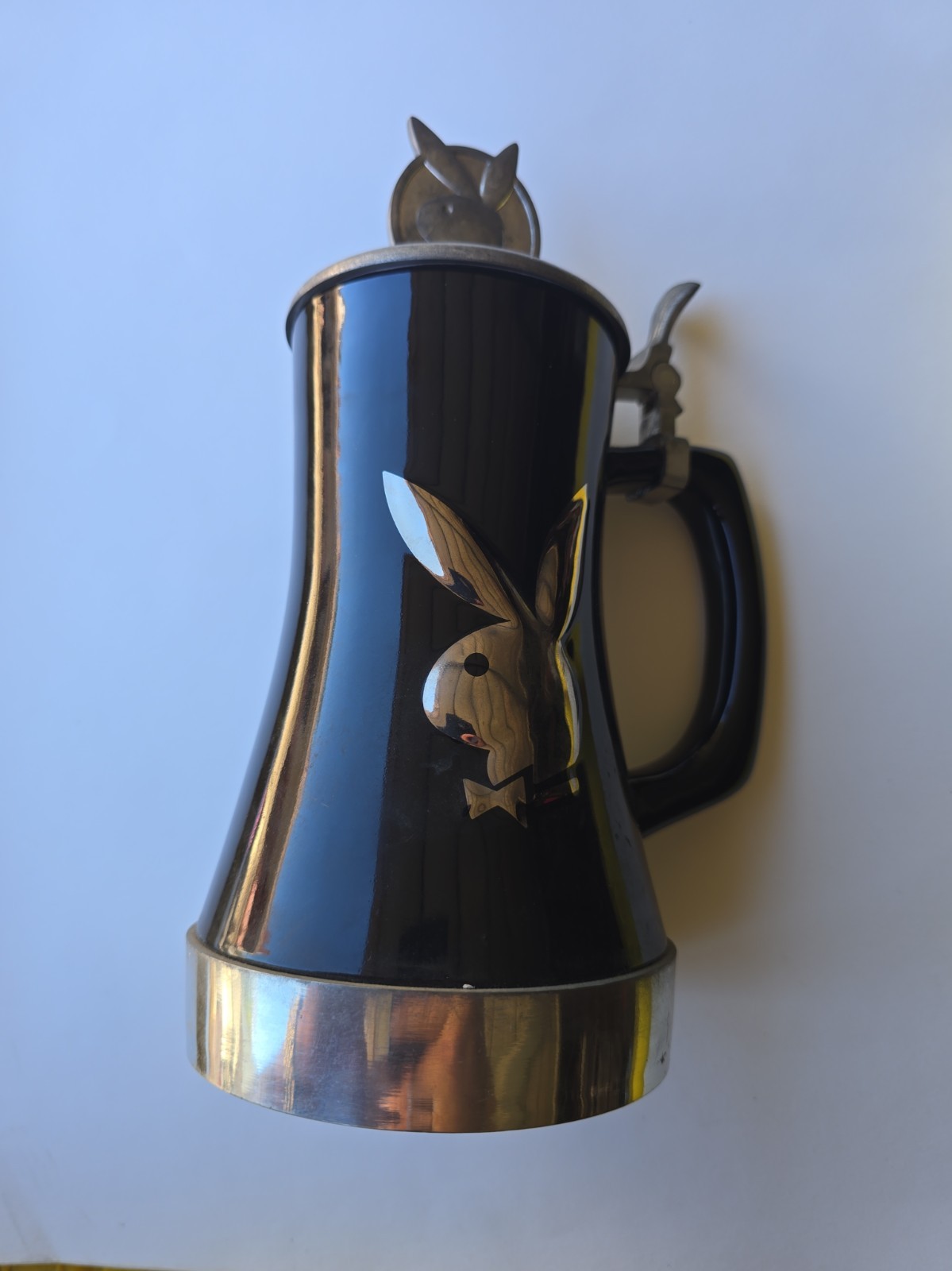 Rare 2004 PLAYBOY Rabbit Head Finial Stein 10\