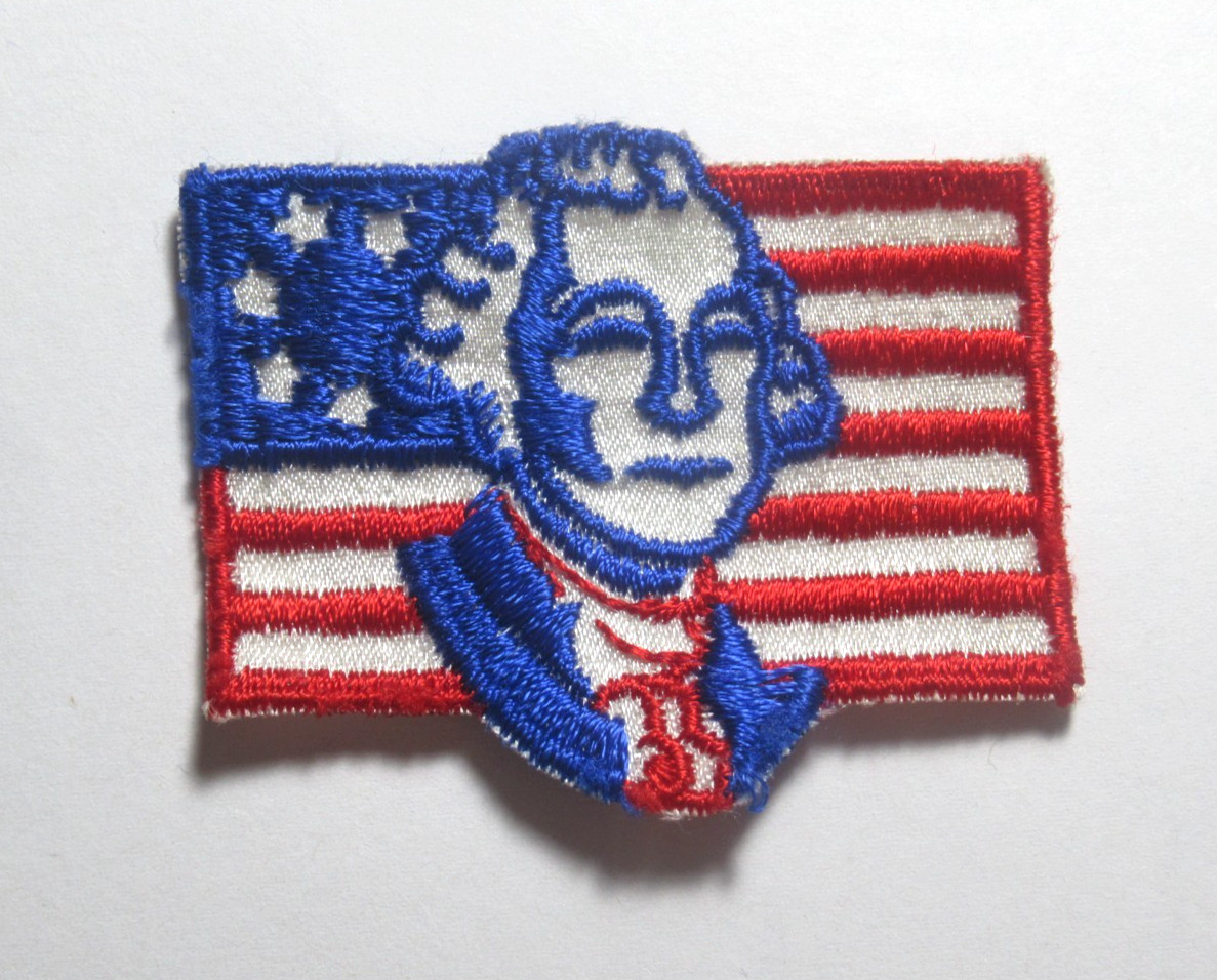 Vintage George Washington American Revolution Flag Patch Bicentennial Sew On USA Vintage George Washington American Revolution Flag Patch Bicentennial Sew On USA