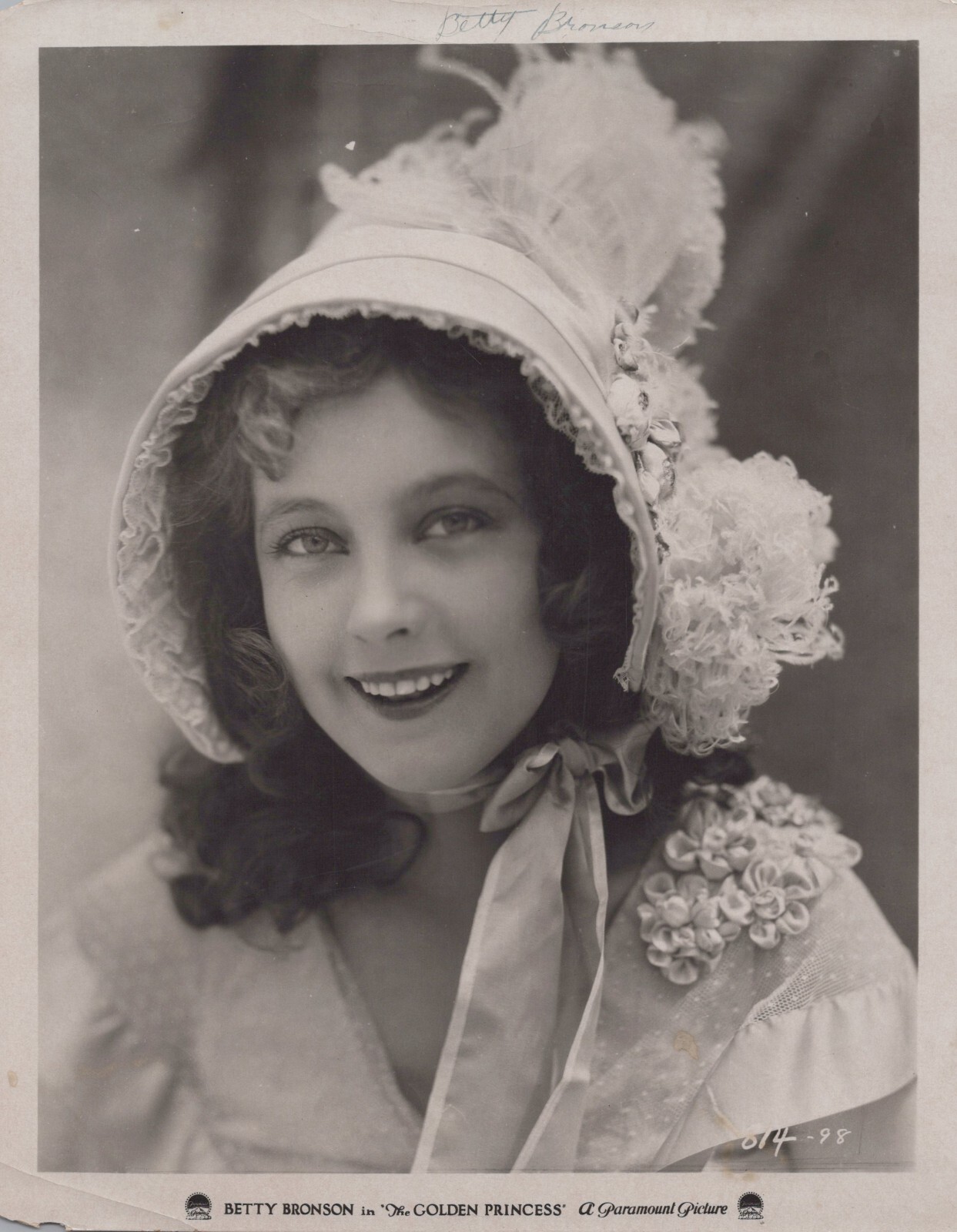 Hollywood BETTY BRONSON GOLDEN PRINCESS 1925 STUNNING PORTRAIT ORIG Photo 514