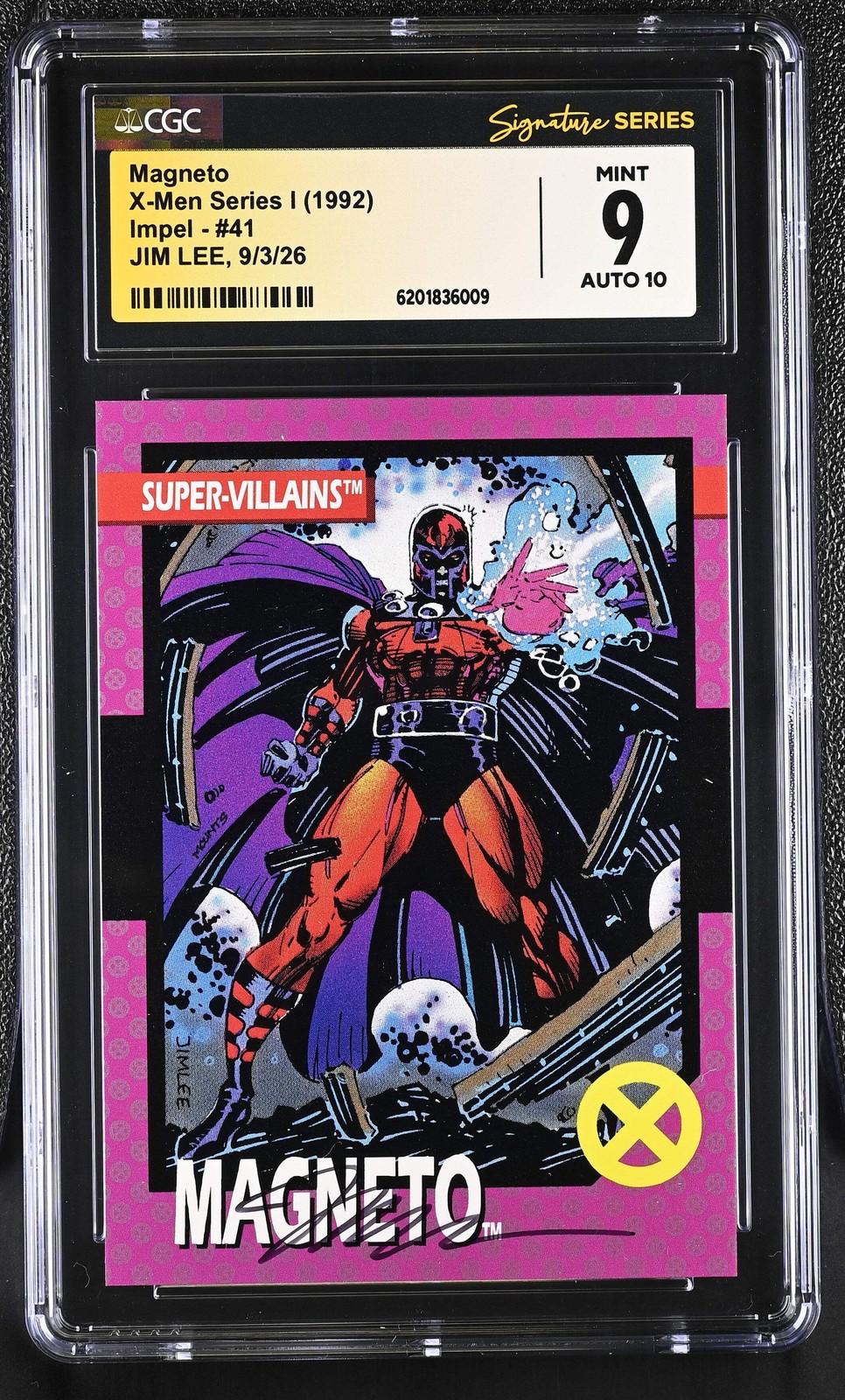 CGC 9 Magneto 41 X-Men Series I Jim Lee SS 6201836009