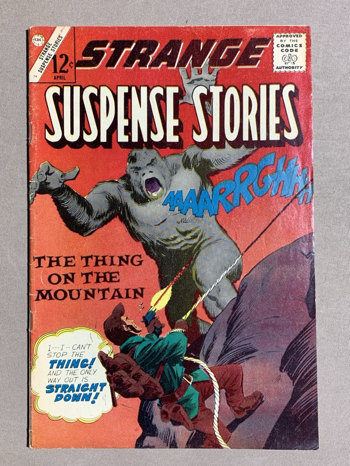 Strange Suspense Stories #74 Charlton CGC 1965 Silver Age 12 Cent Gorilla Cover 