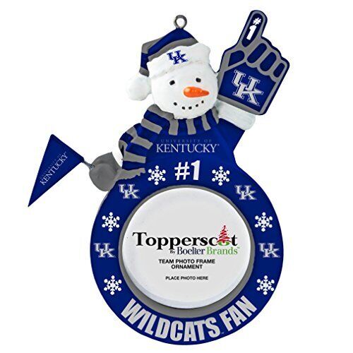 Topperscot NCAA Kentucky Wildcats Snowman Photo Frame Ornament
