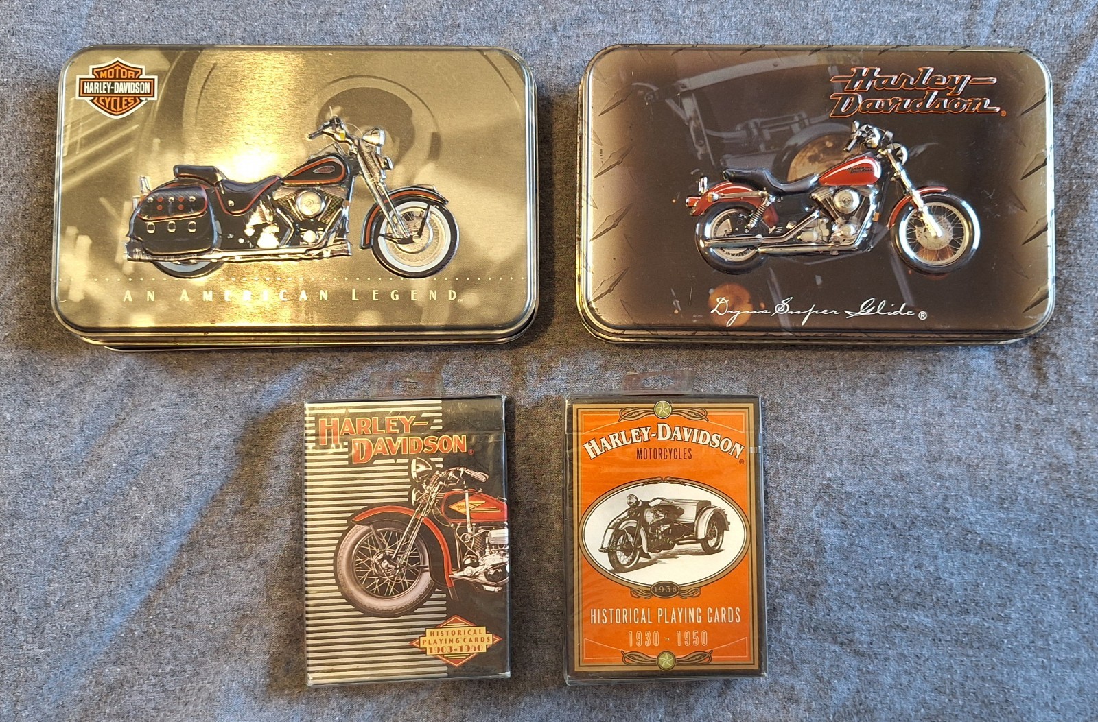 Harley Davidson Playing Card Lot 6 Decks 1997-1999