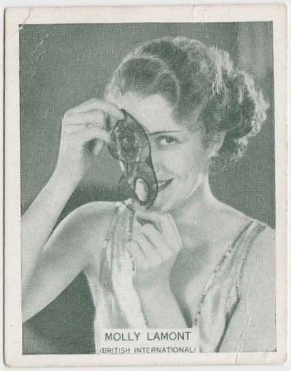 Molly Lamont 1934 ARDATH British Born Film Stars Tobacco Card #30 LARGE