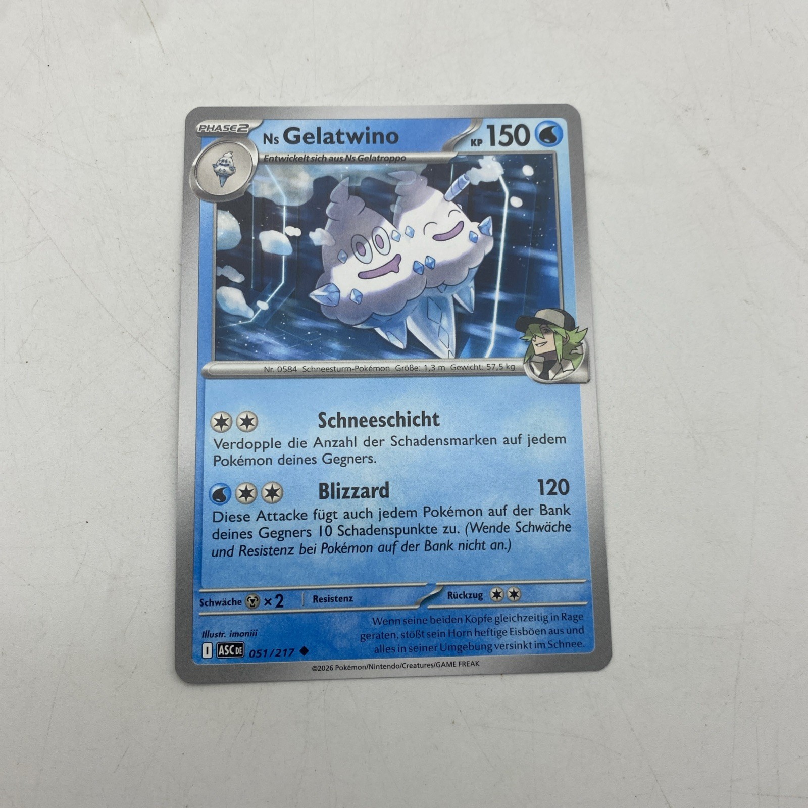 Pokemon Card NS Gelatwino 051/217